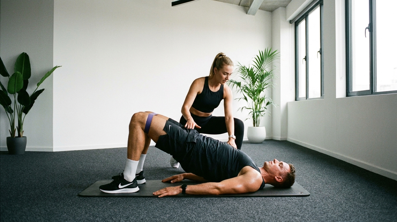 Renforcement musculaire encadré pour soulager une sciatique